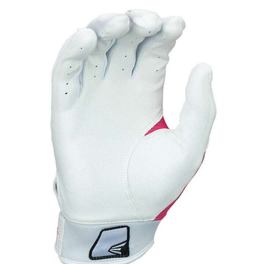 Batting Gloves * | Easton Hf3 Hyperskin Fastpitch Girl'S Batting Gloves White / Pink Discount