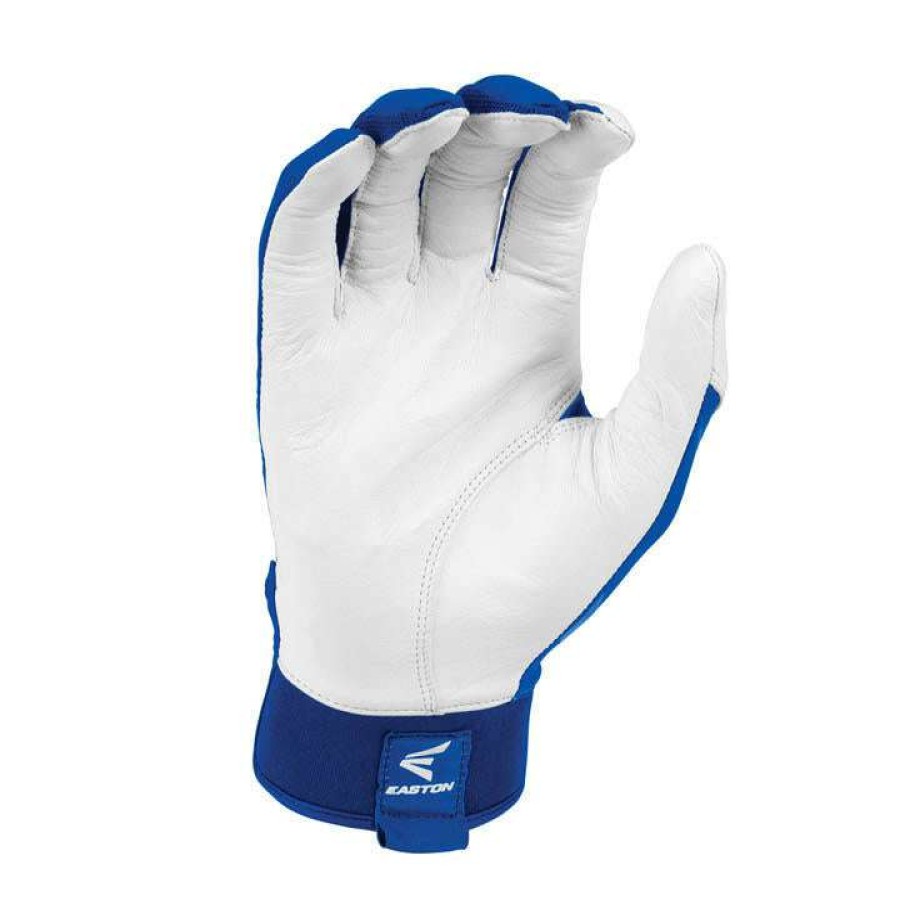 Batting Gloves * | Easton Walk Off Baseball Batting Gloves White / Royal Online