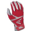 Batting Gloves * | Easton Z7 Vrs Hyperskin Baseball Batting Gloves Grey / Red Discount