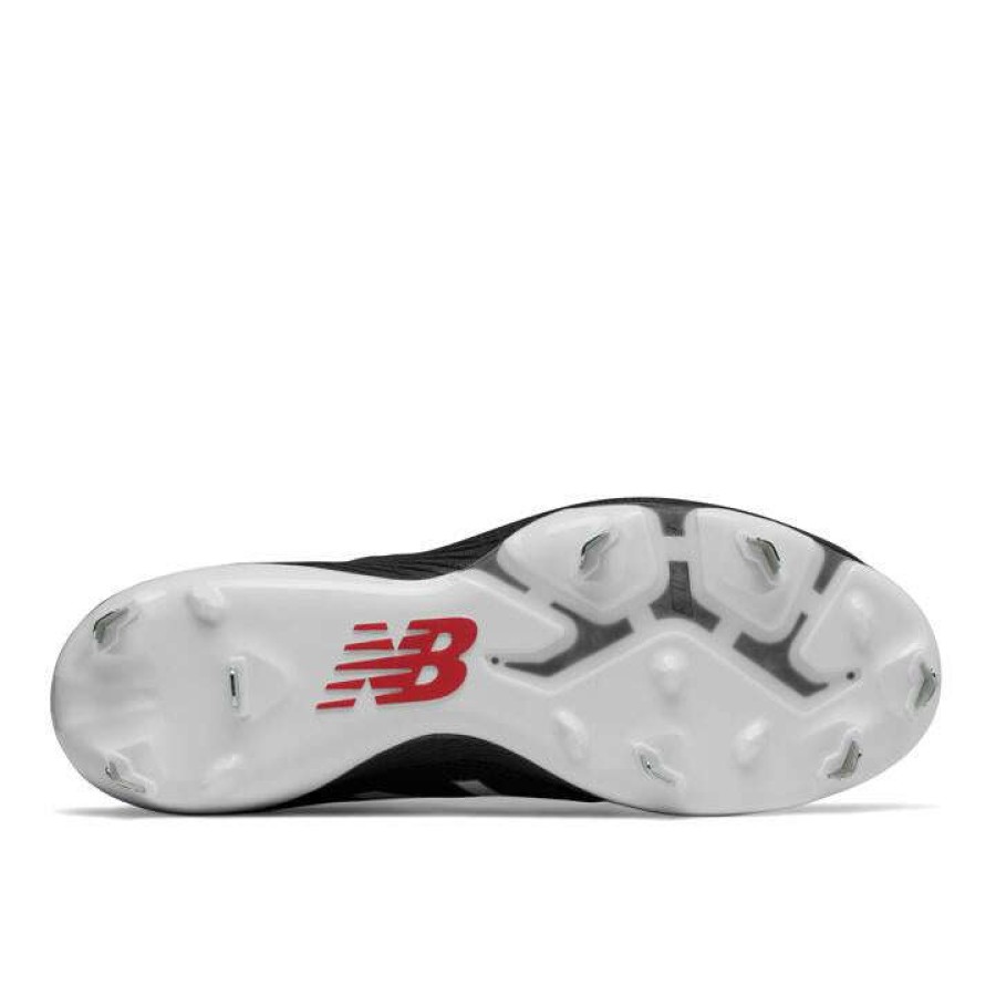 Baseball Cleats * | New Balance M4040V4 Mid-Cut Men'S Metal Baseball Cleats Black Online