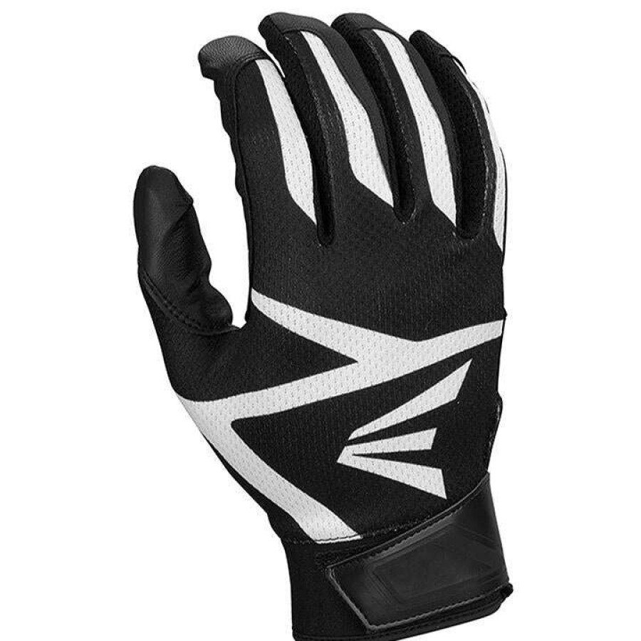 Batting Gloves * | Easton Z3 Hyperskin Youth Baseball Batting Gloves Black / Black Discount