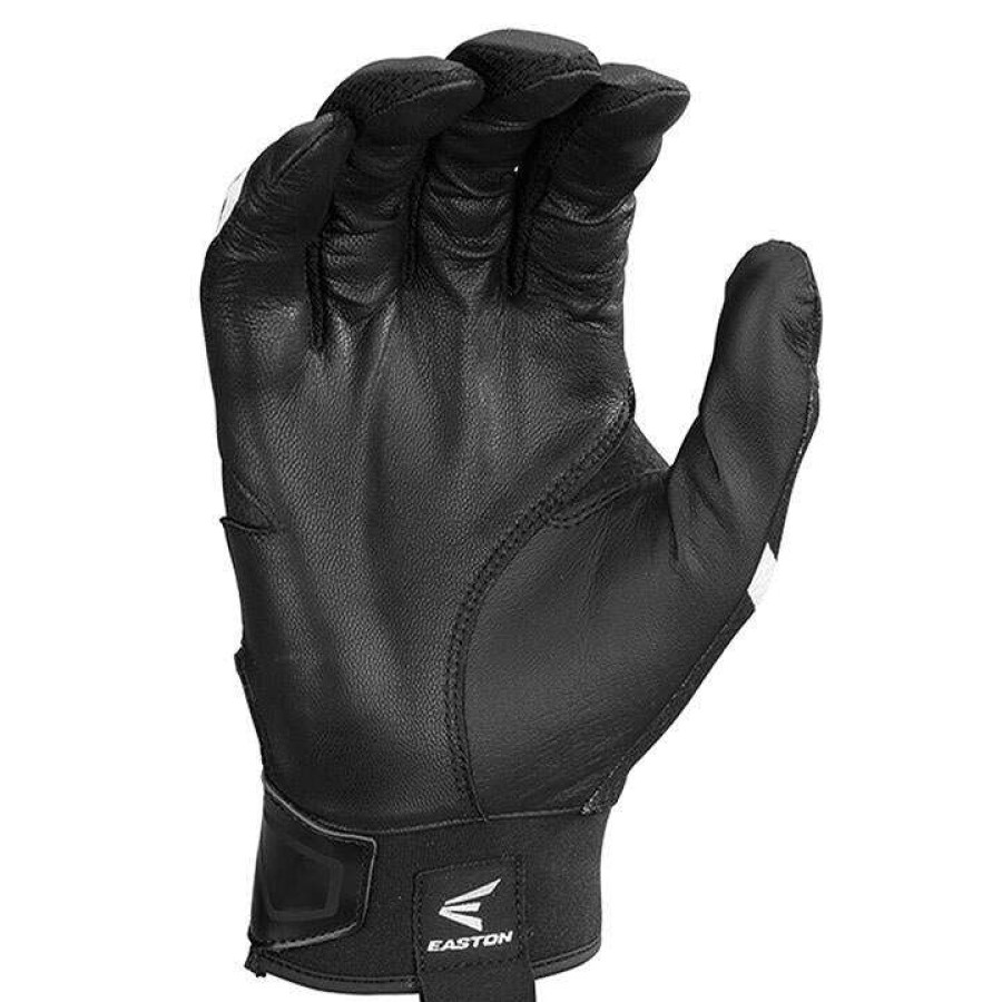 Batting Gloves * | Easton Z3 Hyperskin Youth Baseball Batting Gloves Black / Black Discount