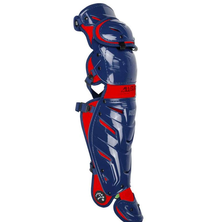 Catcher'S Equipment * | All Star System 7 Axis 16.5 Catcher'S Leg Guards Discount