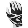 Batting Gloves * | Easton Z3 Hyperskin Youth Baseball Batting Gloves White / Black Outlet