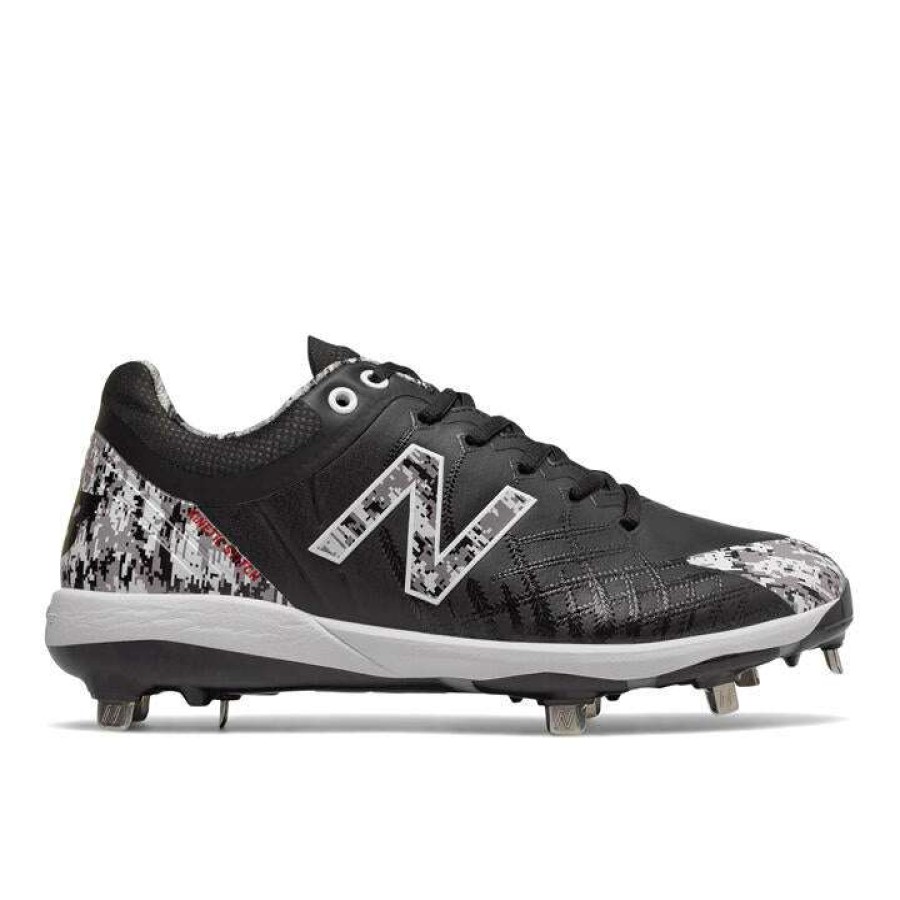 Baseball Cleats * | New Balance 4040V5 Low-Cut Men'S Metal Baseball Cleats Black Camo Outlet