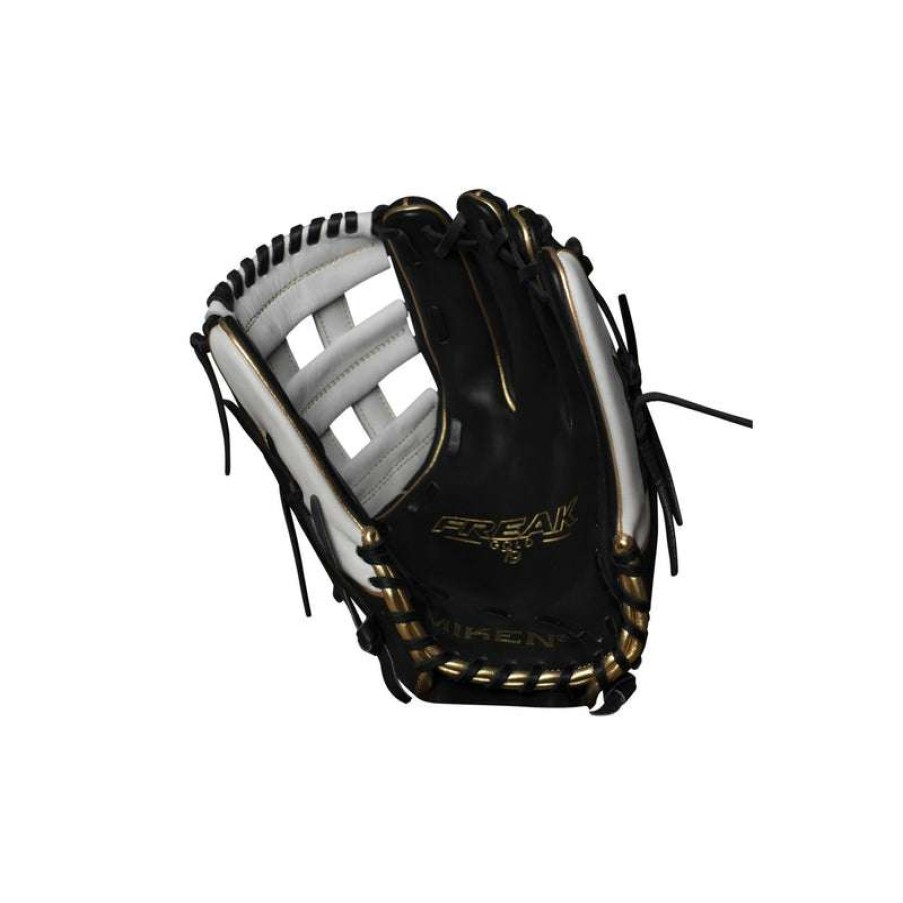 Gloves & Mitts * | Miken Pro Series 14 Slo-Pitch Softball Glove Black/White/Gold Online