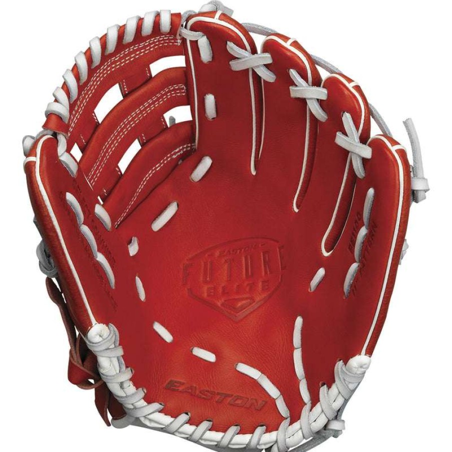 Gloves & Mitts * | Easton Future Elite H-Web 11 Baseball Glove Red/White Outlet