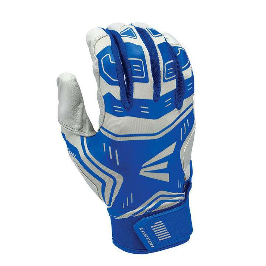 Batting Gloves * | Easton Vrs Power Boost Youth Batting Gloves Grey/Royal Outlet