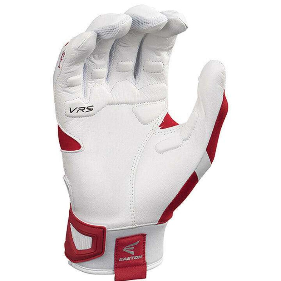 Batting Gloves * | Easton Zf7 Vrs Hyperskin Women'S Fastpitch Batting Gloves White / Red Discount