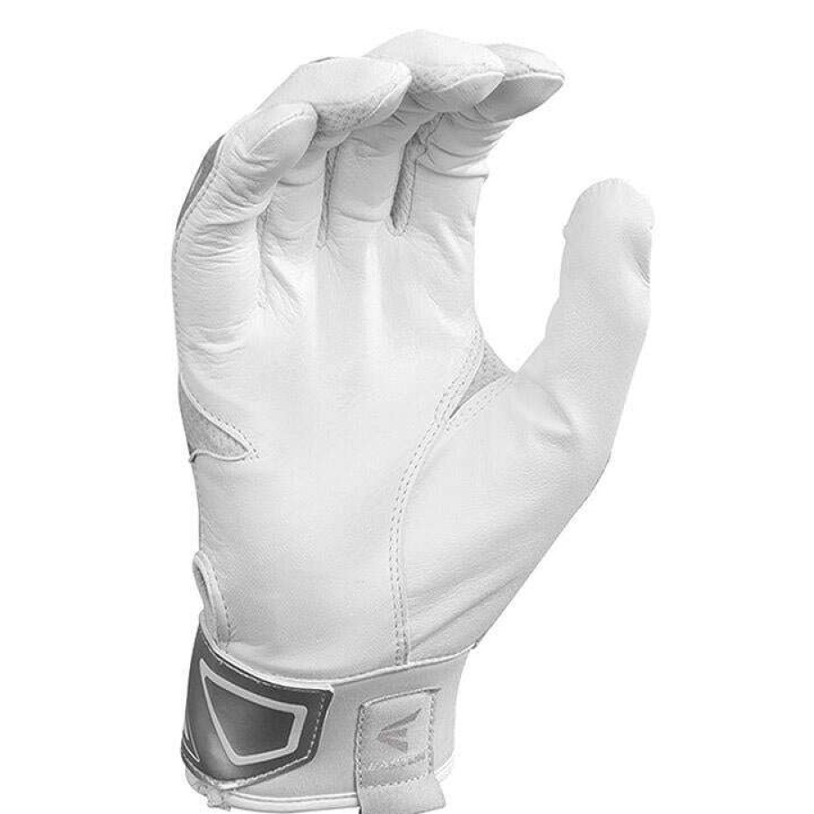 Batting Gloves * | Easton Z3 Hyperskin Youth Baseball Batting Gloves White / White Discount