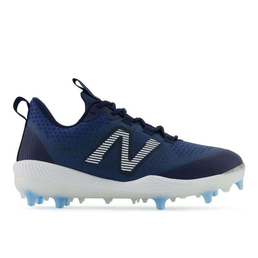 Baseball Cleats * | New Balance Comp V3 Men'S Tpu Baseball Cleats Team Navy/White Online