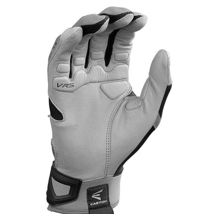 Batting Gloves * | Easton Z7 Vrs Hyperskin Baseball Batting Gloves Grey / Black Discount