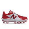 Baseball Cleats * | New Balance 3000 V5 Men'S Low-Cut Molded Baseball Cleats Red/White Outlet