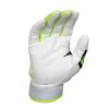 Batting Gloves * | Easton Hyperlite Fastpitch Batting Gloves White/Green Outlet