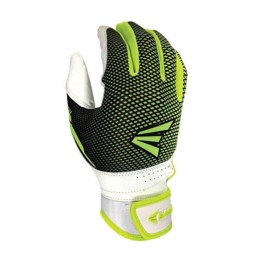 Batting Gloves * | Easton Hyperlite Fastpitch Batting Gloves White/Green Outlet