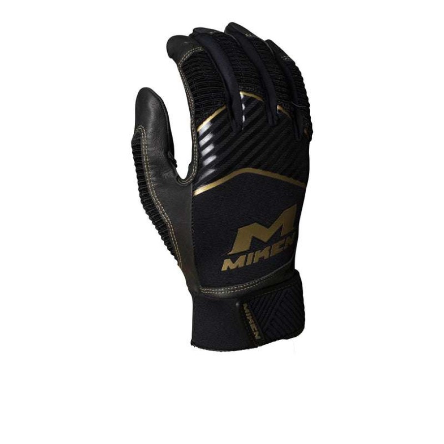 Batting Gloves * | Miken Pro Gold Baseball Batting Gloves Outlet