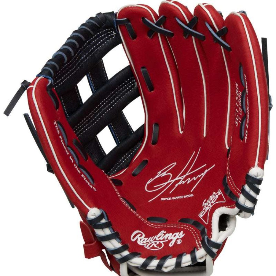 Gloves & Mitts * | Rawlings Sure Catch Bryce Harper Signature 11.5 Youth Baseball Glove Outlet