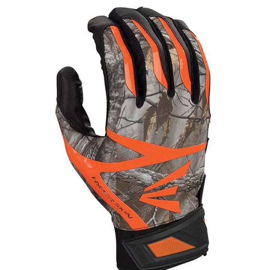 Batting Gloves * | Easton Z7 Hyperskin Baseball Batting Gloves Black / Realtree Online