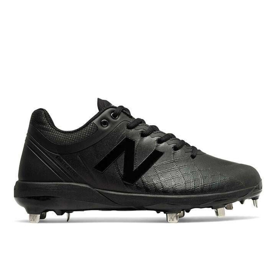 Baseball Cleats * | New Balance 4040V5 Low-Cut Men'S Metal Baseball Cleats Tripple Black Discount