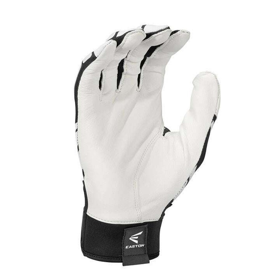 Batting Gloves * | Easton Walk Off Power Leverage Batting Gloves White/Black Outlet